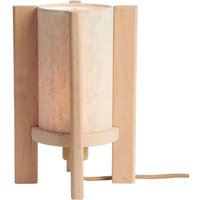 GOOD & MOJO Tischlampe Corsica, natur, 30 cm, Erlenholz