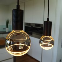 SEGULA LED Illusion G125 E27 5 W dim fumée/clair