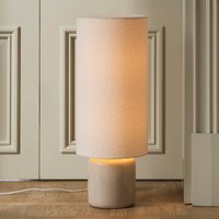 Lampe sur pied Florian de Globen Lighting, blanc/beige, hauteur 80 cm