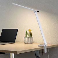 Prios LED-bordslampa Tamarin, höjd 40 cm, vit, dimbar