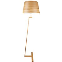 Aluminor Memphis LS floor lamp with a real wood veneer