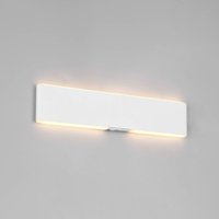 Trio Lighting LED-laddningsbar vägglampa Conchita, bredd 32 cm, vit, metall, CCT