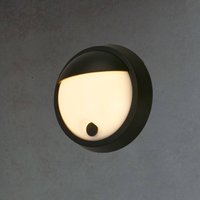 Briloner LED-utomhusvägglampa 3784015, svart Touch-dimmer Ø 17 cm