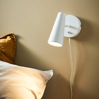 Markslöjd Spotlight till vägg Crest av metall vit