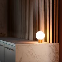 SLV Tiny Sun table lamp, bronze, glass, G9, height 15.7 cm