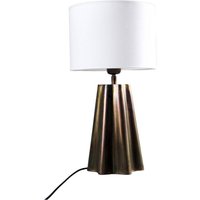 PR Home Tischlampe Aira, Höhe 50 cm, messingfarben/weiß
