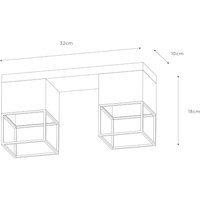 Lucide Taklampa Rixt, svart, kantig, 2 lampor