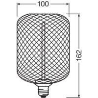 OSRAM Decor LED Straw Filament Square E27 3,5W guld 1 800K