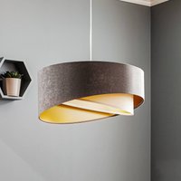 Maco Design Vivien pendant lamp, three-coloured, grey/white/gold