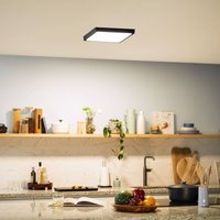 Philips Slim Surface, noir, 28 x 28 cm, angulaire, 2 700 K