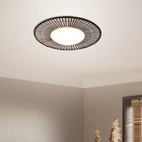 Steinhauer LED ceiling light Aura, bamboo