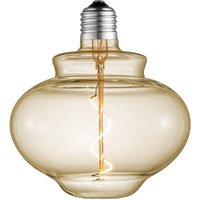 Lucande LED bell lamp, E27 4W, amber, Ø 16 cm, 2700K