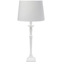PR Home bordslampa Salong Sofia Lin, vit 55 cm tyg/metall
