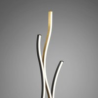 Trio Lighting Blaze LED-golvlampa med dimmer, CCT, mässing