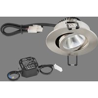 EVN PC20 recessed lamp round dimmer 3000K steel