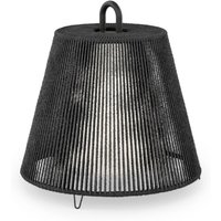 Wever & Ducré Lighting WEVER & DUCRÉ Abat-jour Costa 1.0, noir, corde, Ø 39 cm