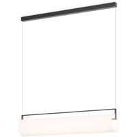 Vibia LED-hänglampa KONTORNO, längd 92 cm, svart, 930 dimbar
