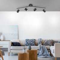 JUST LIGHT. GmbH Tarik GU10-LED downlight 4-bulb anthracite