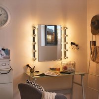 Paulmann LED bulb E14 827 drop head mirror silver 2.6W
