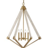 QUOIZEL Ljuskrona View Point i diamantform Ø 61 cm