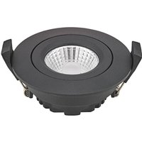 Sigor LED infälld takspot Diled, Ø 8,5 cm, 6 W, 3 000 K, svart