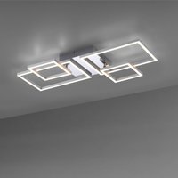 JUST LIGHT. GmbH Iven LED ceiling light, steel, 32.4 x 30 cm