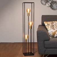Lucide Ruben floor lamp, black, 3-bulb