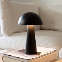 Markslöjd Fungi rechargeable table lamp for outdoor use, black