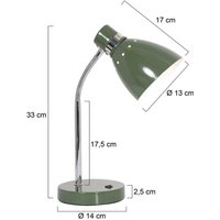 Steinhauer Spring table lamp, adjustable arm, green