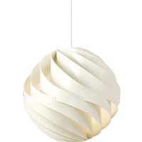 GUBI pendellampa Turbo, alabaster vit blank, Ø 62 cm,