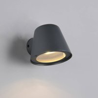 Trio Lighting Beni outdoor wall lamp, matt black, width 11 cm, metal