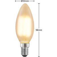 Arcchio E14 LED candle bulb, 4 W, 2,700 K, dimmable, set of 3