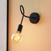 HELAM Oxford wall light in black metal