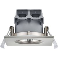 Trio Lighting Angular Zagros LED downlight IP65, matt nickel