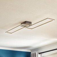 Briloner Frame LED ceiling lamp, remote control, black
