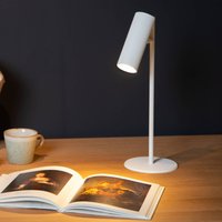 Lucide Lampe de table Clubs pivotante inclinable blanche