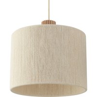 Pendellampe Arlo, beige, tekstil, længde 120 cm, 3 lyskilder