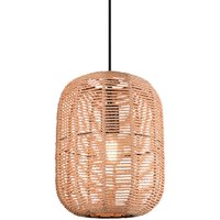 Trio Lighting Hänglampa Runa, sisalskärm, 1 lampa Ø 35 cm
