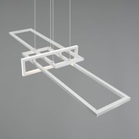 Trio Lighting Salinas LED hanging light, 4,000 K, matt white