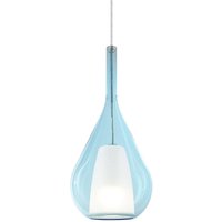 Ideallux Ideal Lux pendellampa Kalique 3, blå, Ø 18 cm, plast