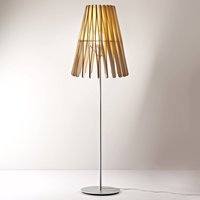 Fabbian Stick lampadaire en bois, conique