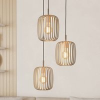 EGLO Romazzina hänglampa, Ø 46 cm, sandfärgad, 3 lampor, stål