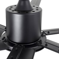 FARO BARCELONA Andros XL ceiling fan for large rooms, black