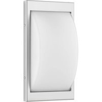 LCD Utomhusvägglampa 068SEN, sensor, stål, 33 cm, E27