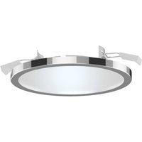 Lightme LED-inbyggnadsspot Aqua Pur Ø 14,7 cm krom