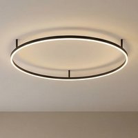 Ideallux Ideal Lux LED-taklampa Oracle Slim Ø 90 cm svart 3 000 K
