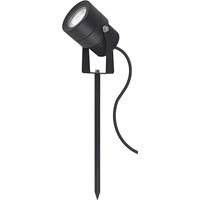 Erdspießstrahler 5118, schwarz, Metall, Ø 5,7 cm, IP65, GU10