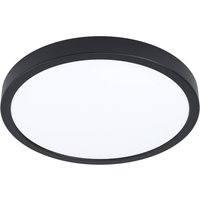 EGLO connect Luminaire en saillie LED intelligent Fueva 6-Z, noir, Ø 27 cm