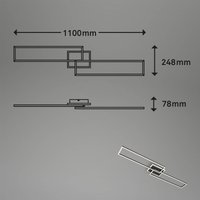 Briloner Plafón LED Frame S CCT