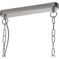 Searchlight Pyramid pendant light, chrome, glass, 3-bulb, 95 cm, E27